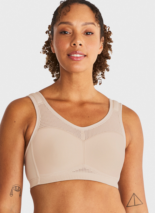 Activate Sports bra, Beige in the group Sports bra / OEKO-TEX® Sports bra at Underwear Sweden AB (10350S-2220)