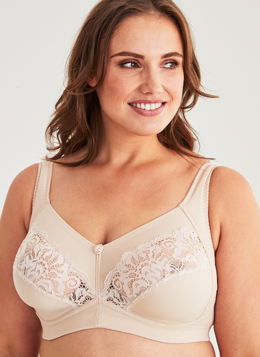 Meadow Soft bra, Beige in the group WOMEN / Collections / Meadow at Underwear Sweden AB (11891-2220)