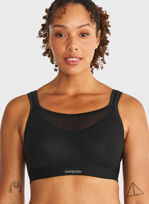 Magic Sports bra, Black in the group Sports bra / OEKO-TEX® Sports bra at Underwear Sweden AB (14800S-9000)