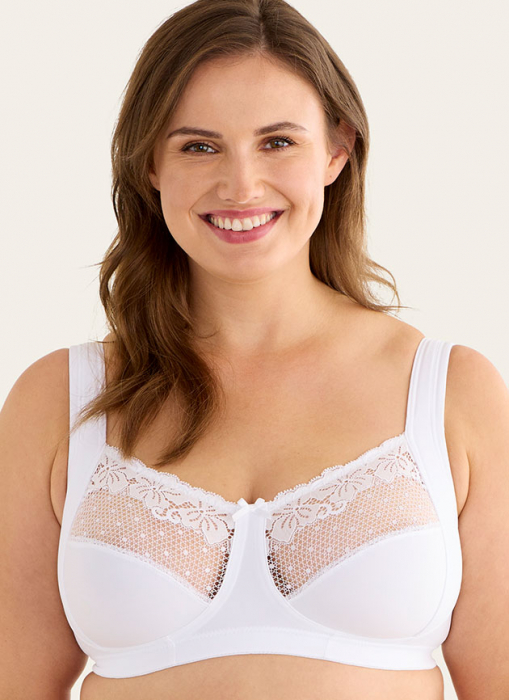 Delight Soft bra, White in the group WOMEN / Collections / Delight at Underwear Sweden AB (100025-1000)