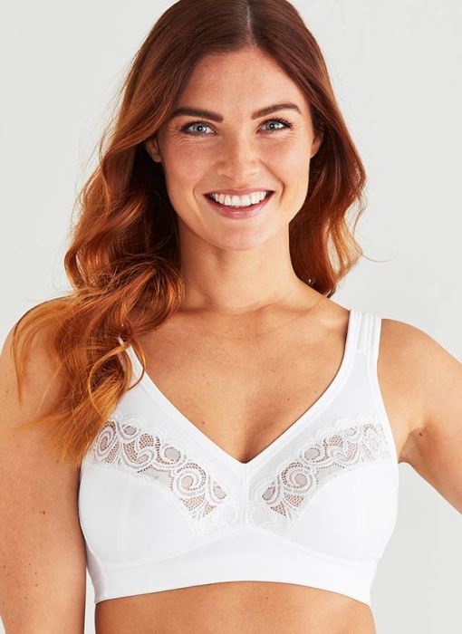 Pure Grace Soft bra, White in the group Bra /  OEKO-TEX® products at Underwear Sweden AB (100095-1000)