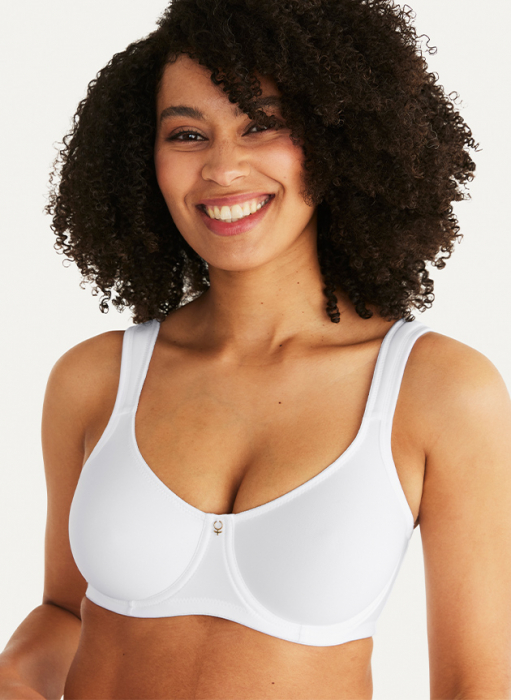 Clean Curves Wire bra Moulded cups, White in the group Bra / Wired bra /  Bra with medium soft wire at Underwear Sweden AB (100140-1000)