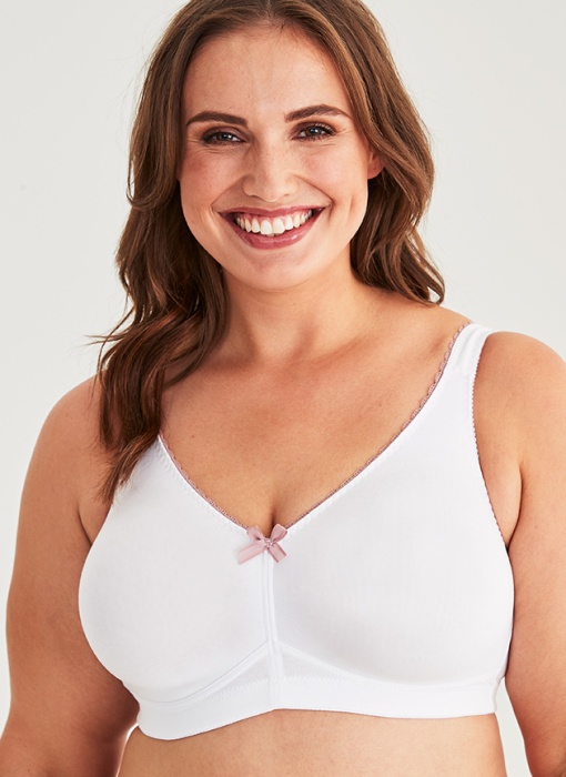 Natural Fairtrade Soft bra, White in the group OUTLET / Outlet Women / Underwear at Underwear Sweden AB (10530-1000)