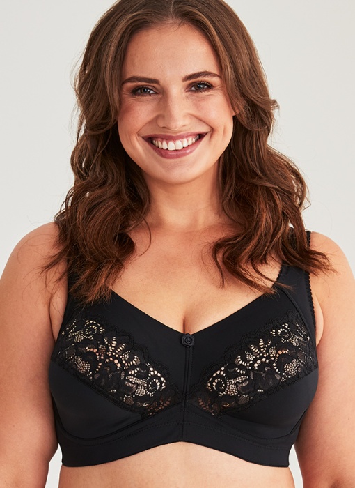 Meadow Soft bra, Black in the group WOMEN / Collections / Meadow at Underwear Sweden AB (11891-9000)
