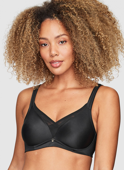 Angel Moulded wireless bra, Black in the group Bra /  OEKO-TEX® products at Underwear Sweden AB (144153-9000)