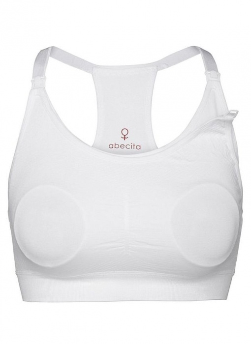 Madonna Seamless Nursing bra, White in the group OUTLET / Outlet Women / Underwear at Underwear Sweden AB (144679-1000)