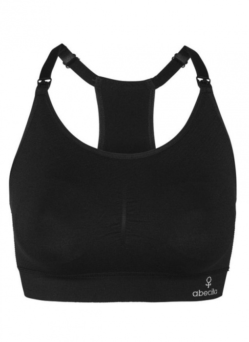 Madonna Seamless Nursing bra, Black in the group OUTLET / Outlet Women / Underwear at Underwear Sweden AB (144679-9000)