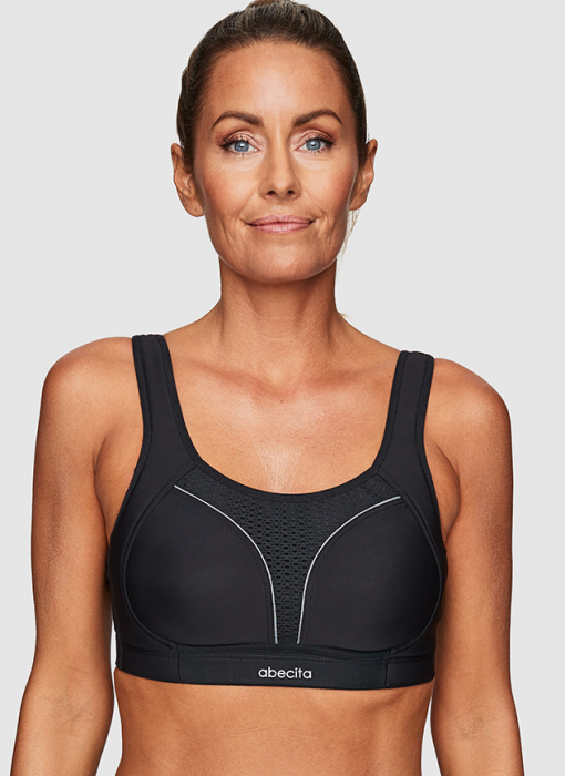 Dynamic Sports Bra, Black/Grey in the group Sports bra / OEKO-TEX® Sports bra at Underwear Sweden AB (144684-9800)