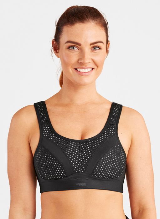 Incredible Sports bra, Black/White in the group WOMEN / Collections / Incredible at Underwear Sweden AB (14710S-9110)