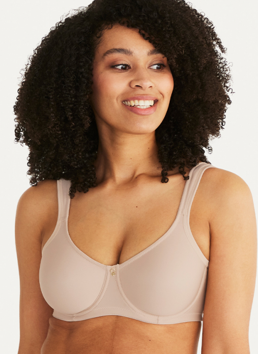 Clean Curves Wire bra Moulded cups, Beige