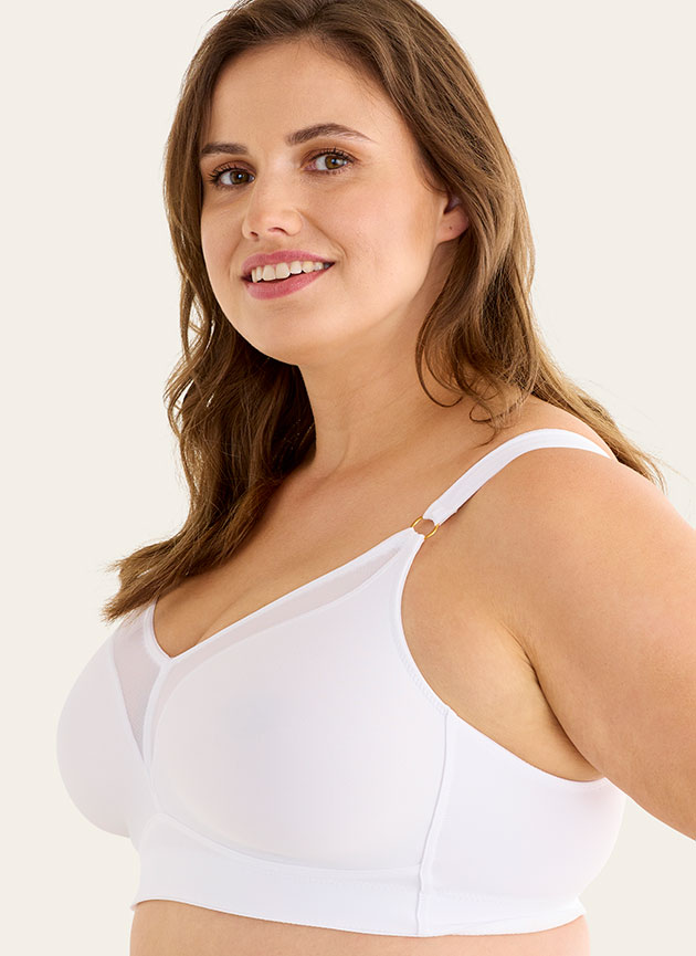 True Curves Soft bra, White