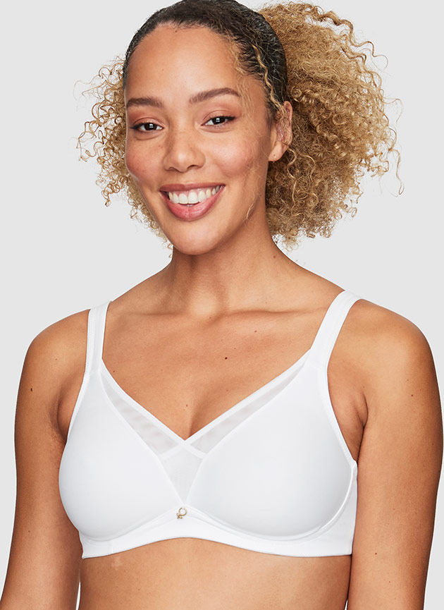 Angel Moulded wireless bra, White