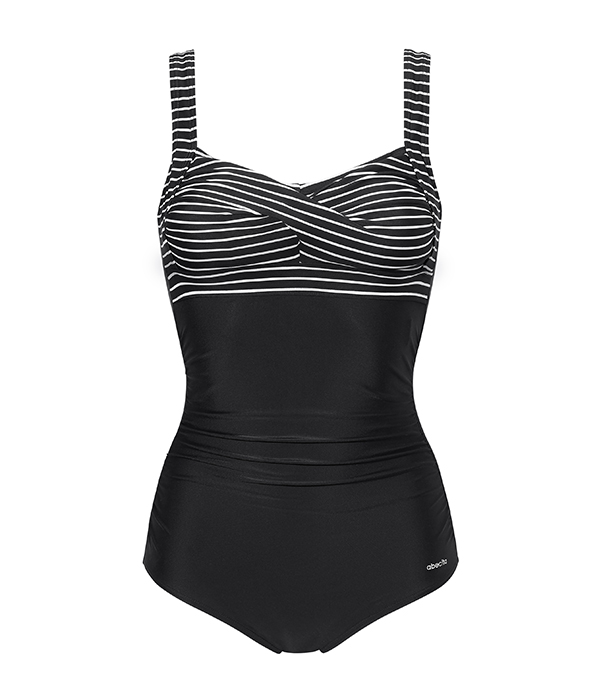 Wild in stripe Kanters delight swimsuit, Black/white