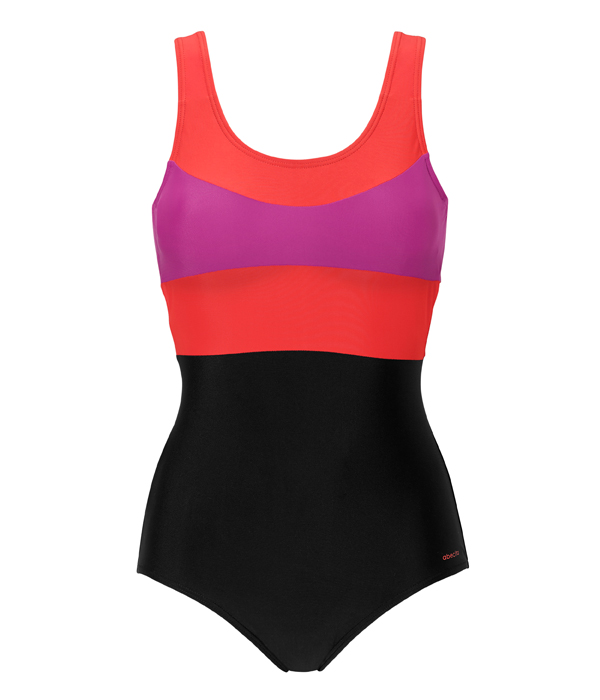 High-stream Action swimsuit, Black/red