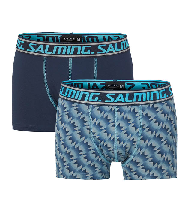 Spine 2-pack boxer, Blue/Printed